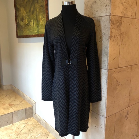 Soft Surroundings Sweaters - Soft Surroundings Herringbone Sweater Coat